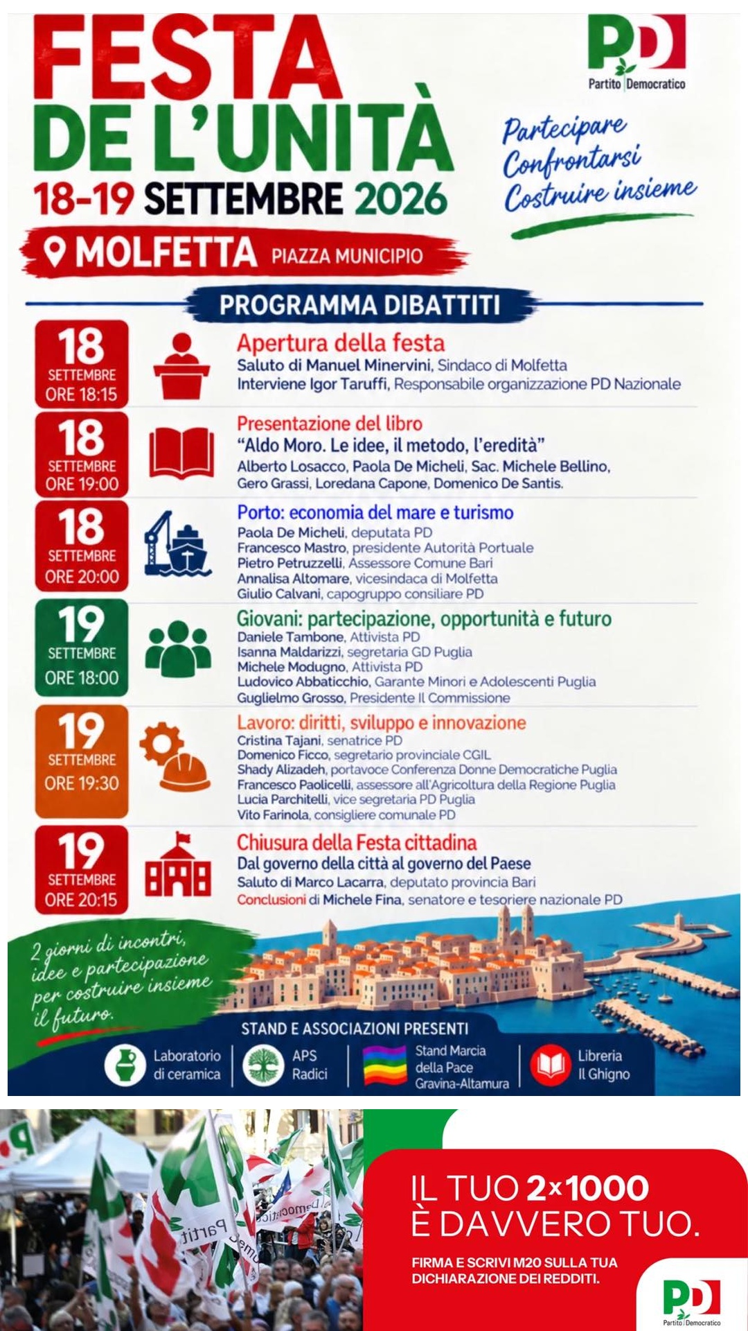 locandina Partecipare
Confrontarsi
Costruire insieme
