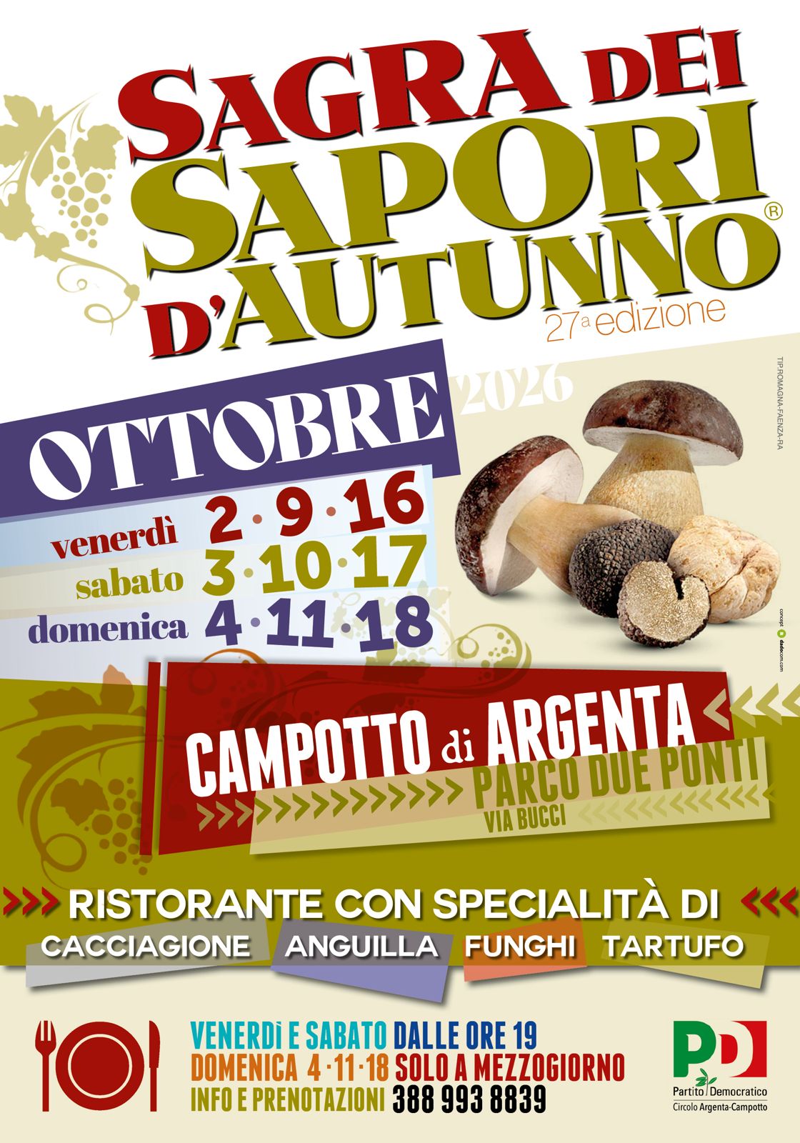locandina Sagra dei Sapori di Autunno Campotto