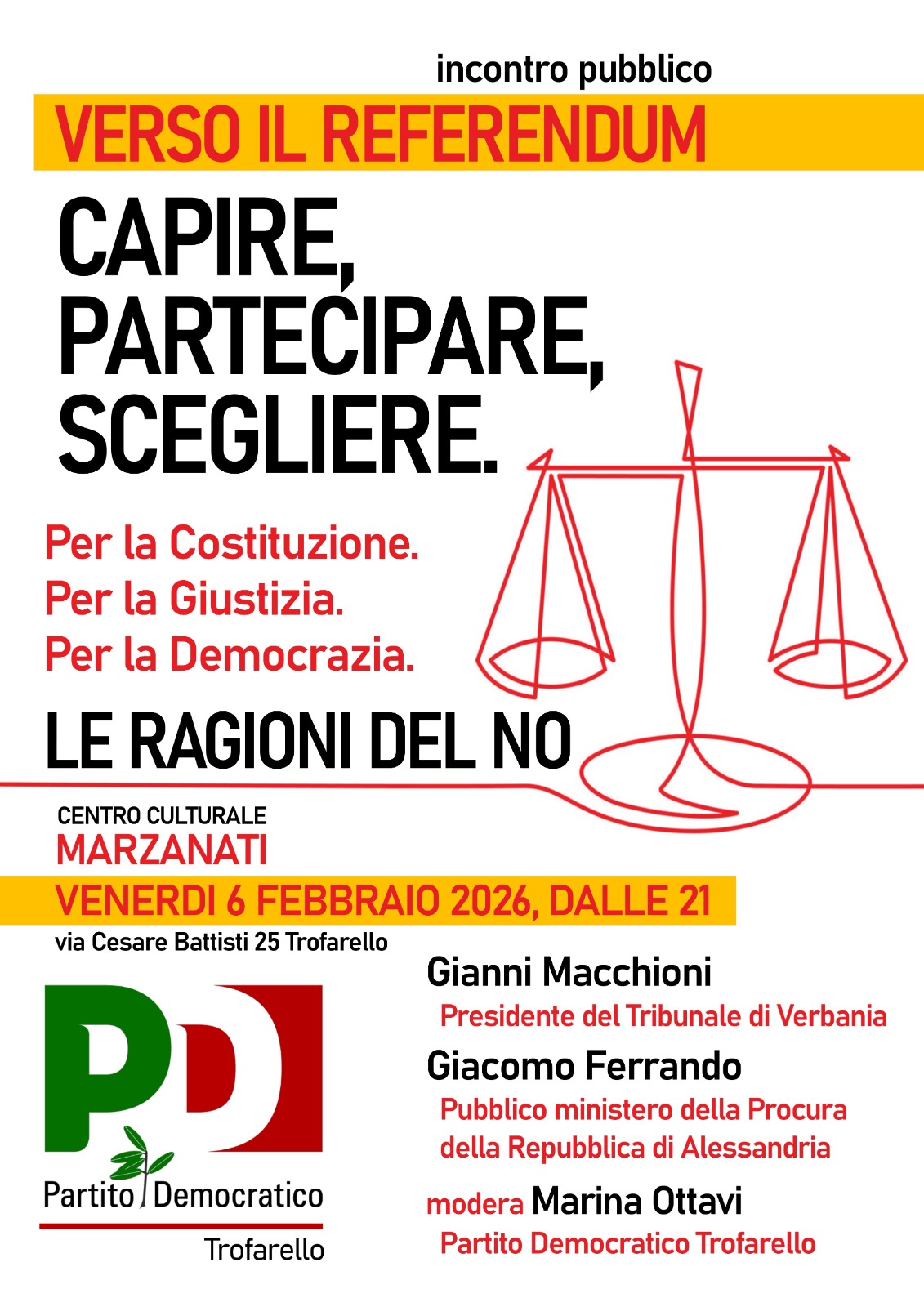 Verso il Referendum - Capire, Partecipare, Scegliere - Le ragioni del NO