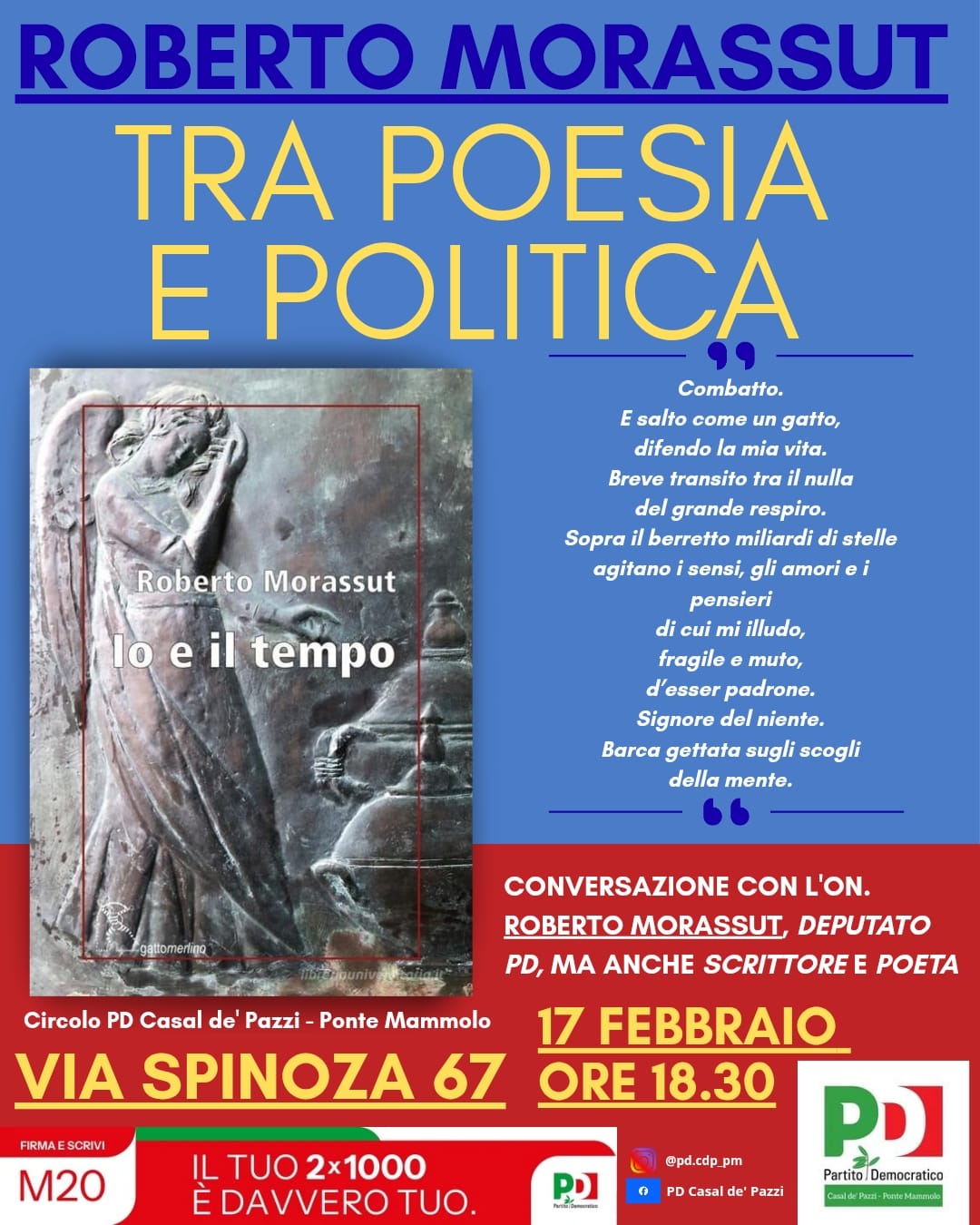 Roberto Morassut: "Tra Poesia e Politica"