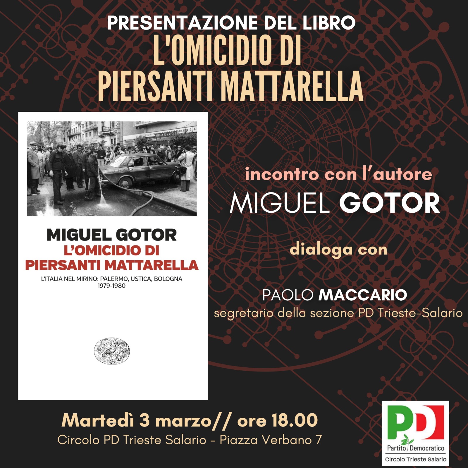 Presentazione del libro "L'omicidio di Piersanti Mattarella".