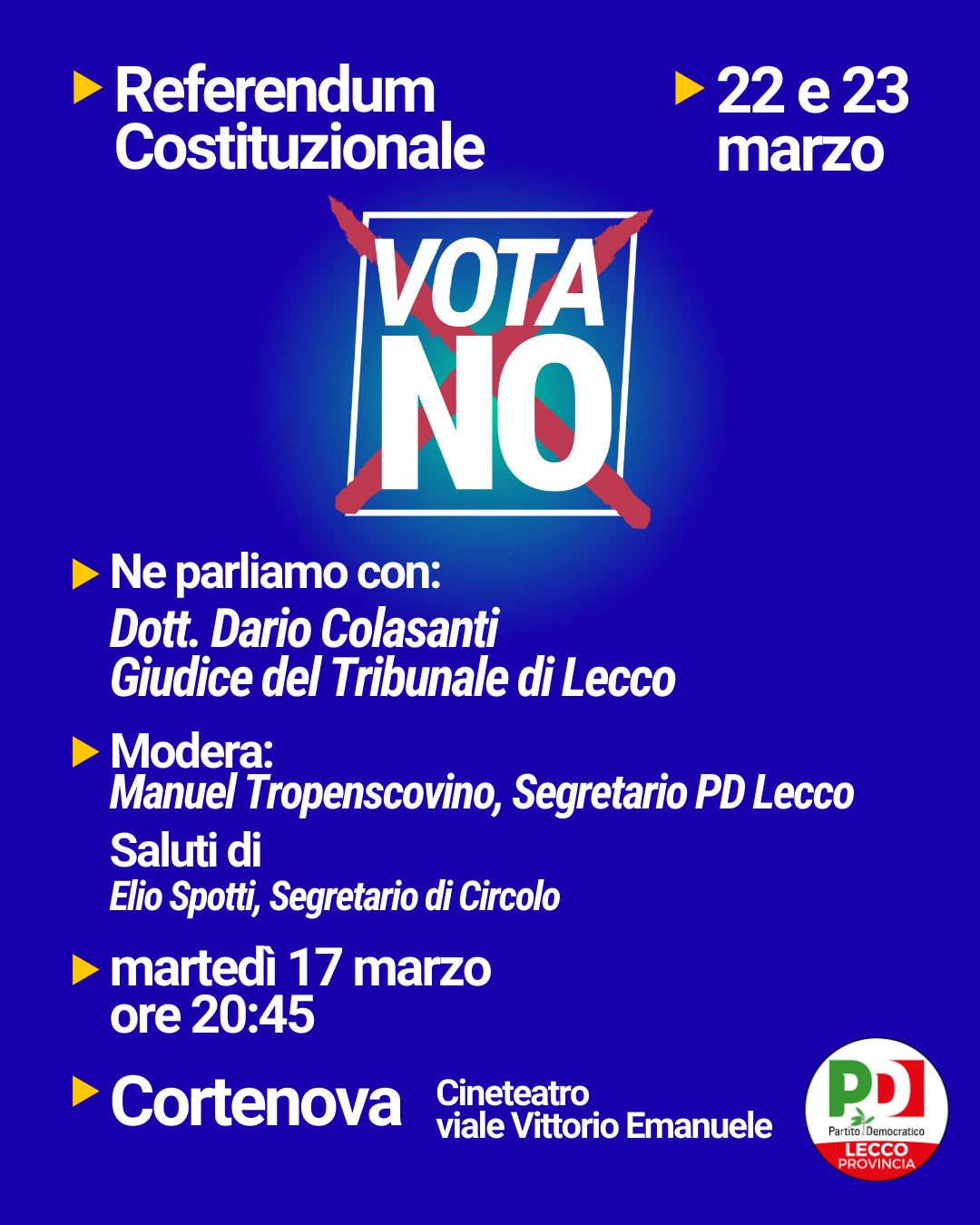 Referendum Costituzionale : Vota NO