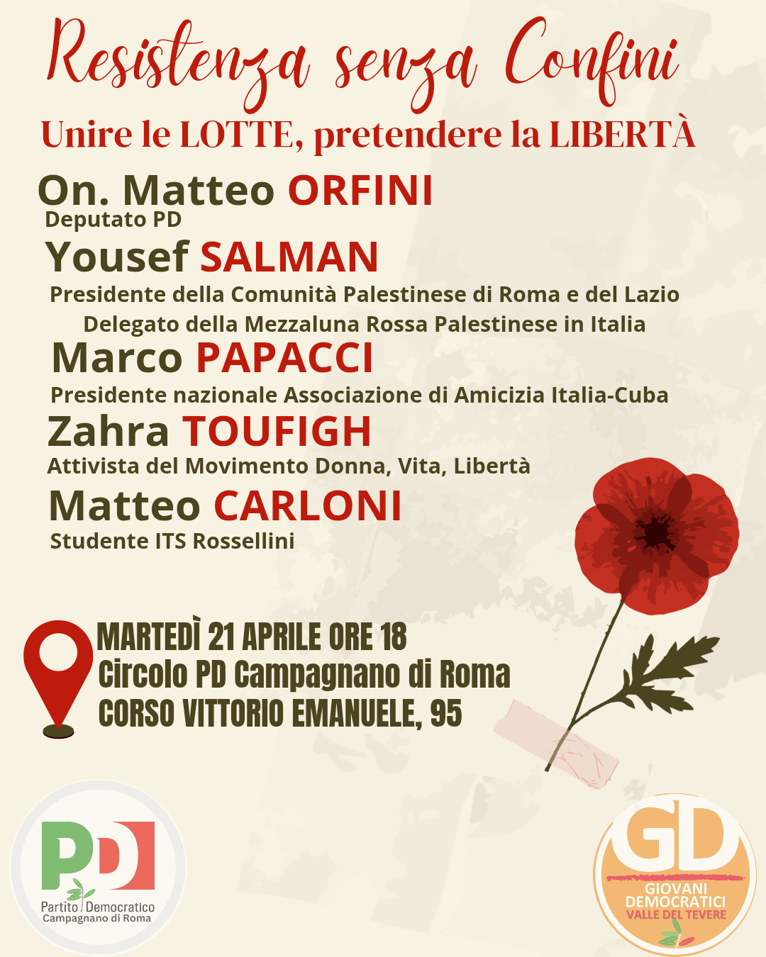 RESISTENZA SENZA CONFINI Unire le LOTTE, pretendere la LIBERTÀ