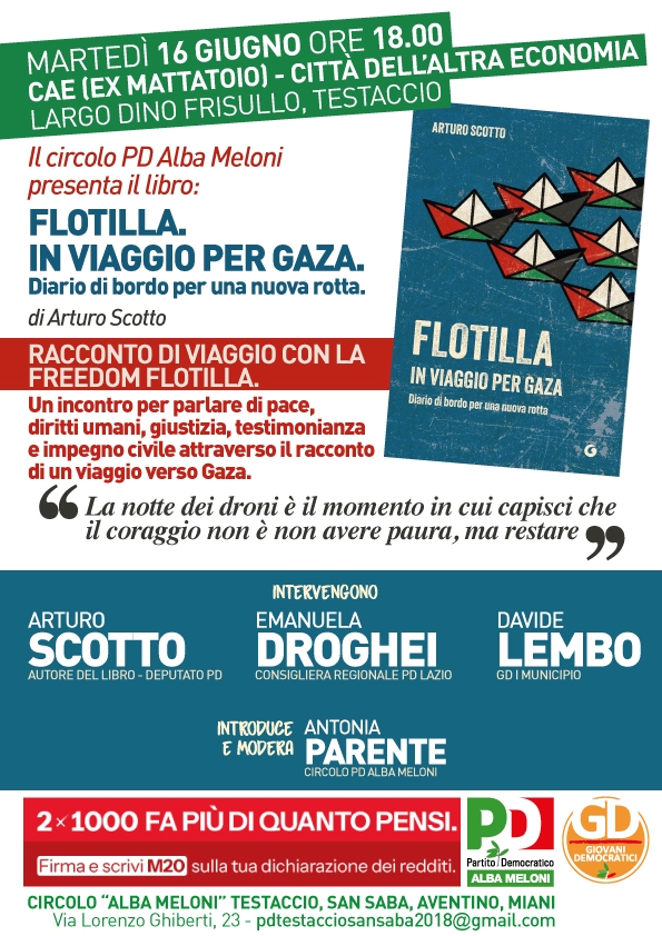 FLOTILLA IN VIAGGIO  PER GAZA