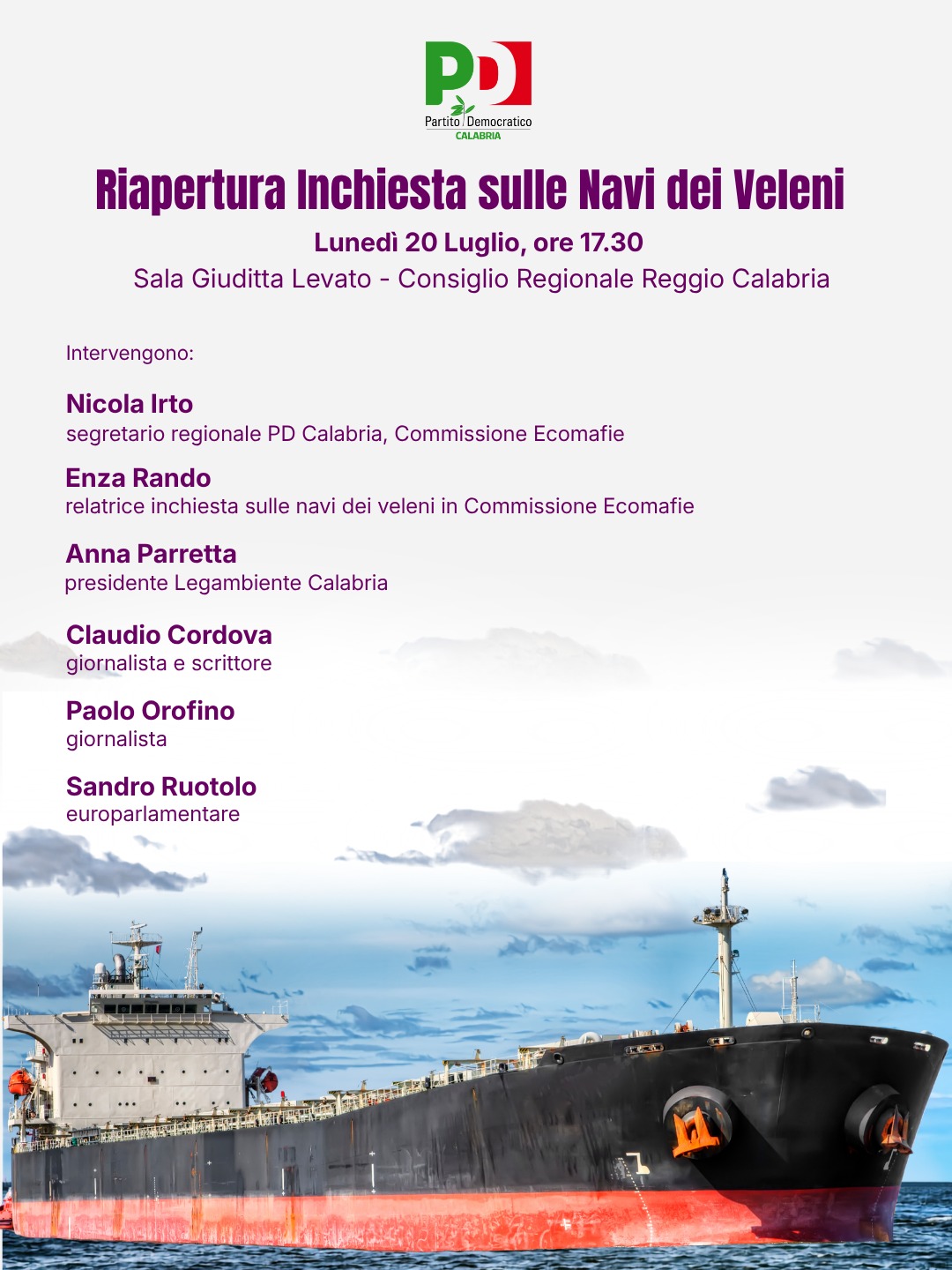 Riapertura inchiesta sulla nave dei veleni