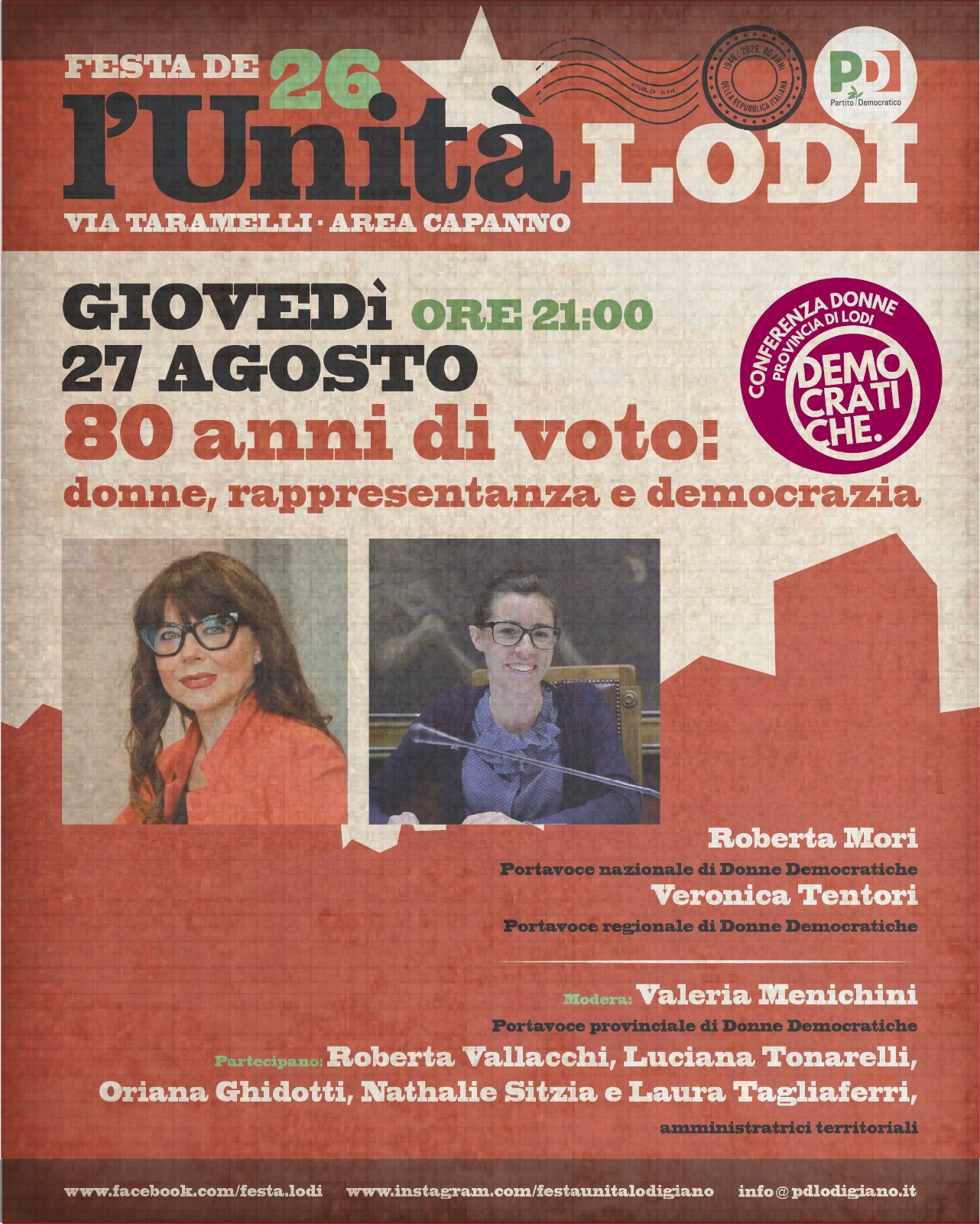 80 anni di voto: donne , rappresentanza e democrazia