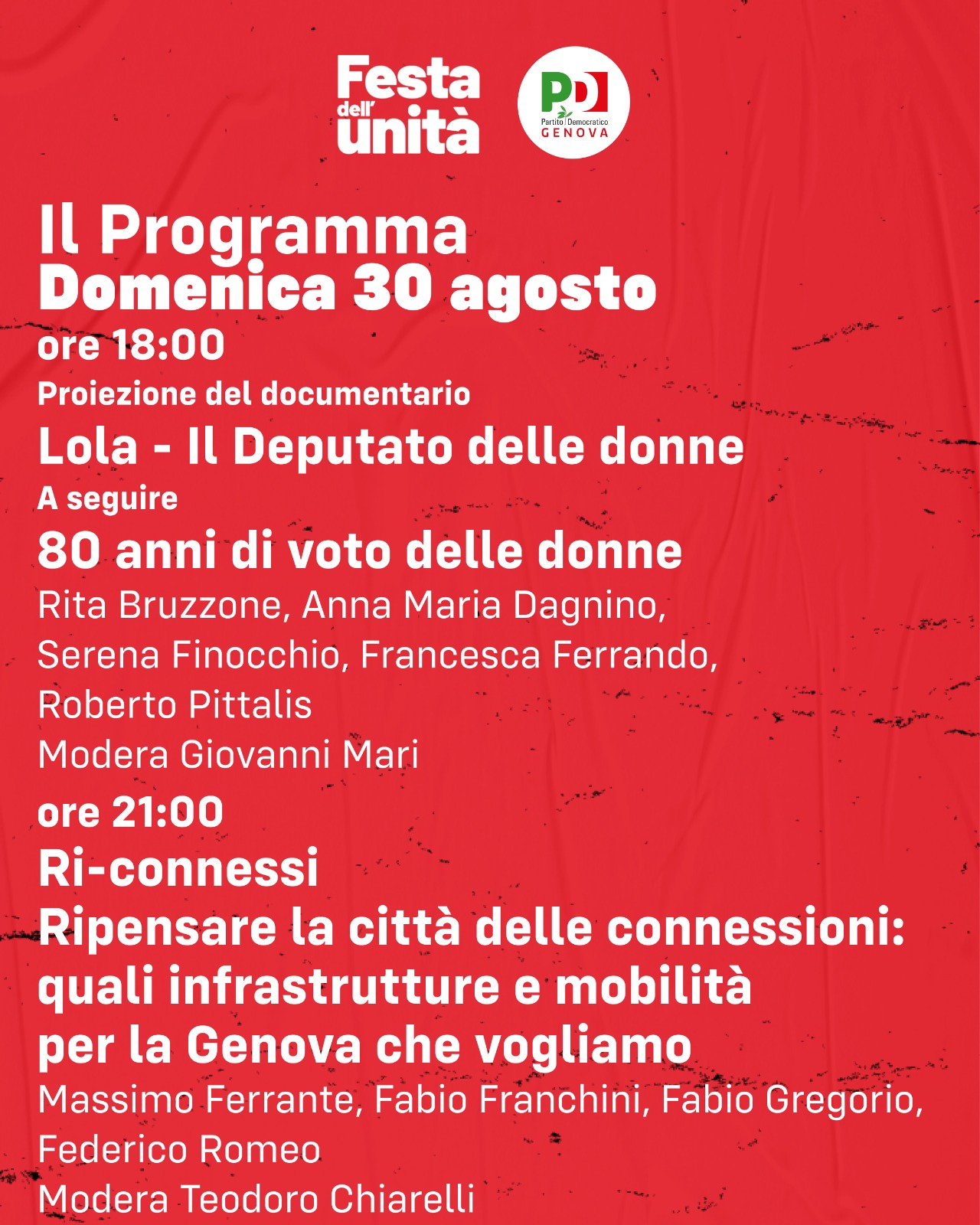 Ri-connessi – Ripensare la città delle connessioni: quali infrastrutture e mobilità per la Genova che vogliamo