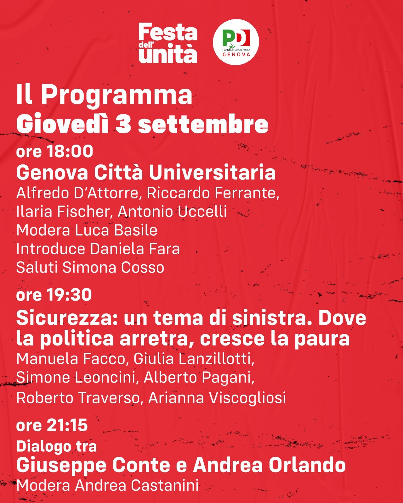 Dialogo tra Andrea Orlando e Giuseppe Conte